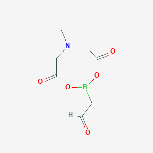 molecular formula C7H10BNO5 B15292939 Tetrahydro-6-methyl-4,8-dioxo-4H-1,3,6,2-dioxazaborocine-2-acetaldehyde 