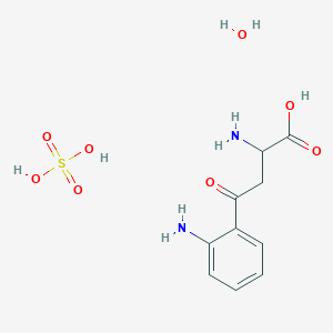 molecular formula C10H16N2O8S B15292981 DL-Kynurenine sulfate (salt) monohydrate 