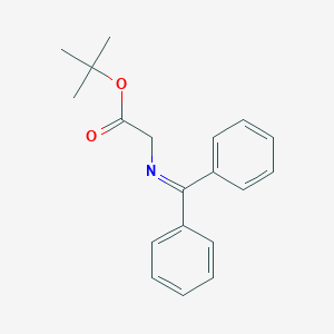 molecular formula C19H21NO2 B015293 tert-Butyl 2-((diphenylmethylene)amino)acetate CAS No. 81477-94-3