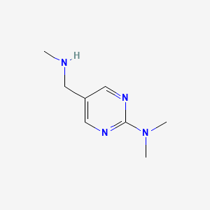 N,N-dimethyl-5-[(methylamino)methyl]pyrimidin-2-amine