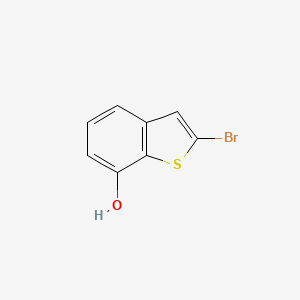 molecular formula C8H5BrOS B15293018 2-Bromo-1-benzothiophen-7-ol 