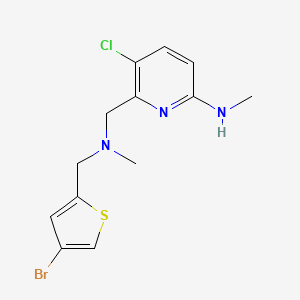 6-({[(4-bromothiophen-2-yl)methyl](methyl)amino}methyl)-5-chloro-N-methylpyridin-2-amine