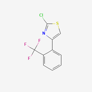 2-Chloro-4-[2-(trifluoromethyl)phenyl]-1,3-thiazole