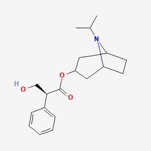 molecular formula C19H27NO3 B15293064 (S)-(1R,3r,5S)-8-Isopropyl-8-azabicyclo[3.2.1]octan-3-yl 3-Hydroxy-2-phenylpropanoate 