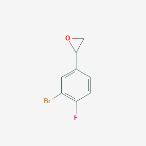 molecular formula C8H6BrFO B1529307 2-(3-Bromo-4-fluorophenyl)oxirane CAS No. 1486225-67-5