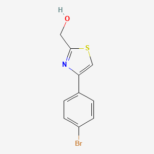 molecular formula C10H8BrNOS B1529309 (4-(4-Bromophenyl)thiazol-2-yl)methanol CAS No. 1268073-94-4