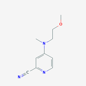 4-[(2-Methoxyethyl)(methyl)amino]pyridine-2-carbonitrile