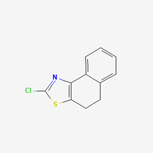 molecular formula C11H8ClNS B1529312 2-chloro-4H,5H-naphtho[1,2-d][1,3]thiazole CAS No. 1344354-06-8