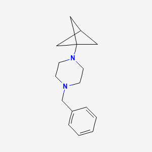 molecular formula C16H22N2 B15293126 1-Benzyl-4-bicyclo[1.1.1]pent-1-yl-piperazine 