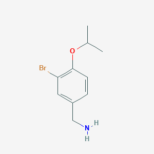 1-[3-Bromo-4-(propan-2-yloxy)phenyl]methanamine