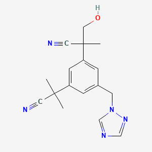 molecular formula C17H19N5O B15293156 Hydroxyanastrozole 