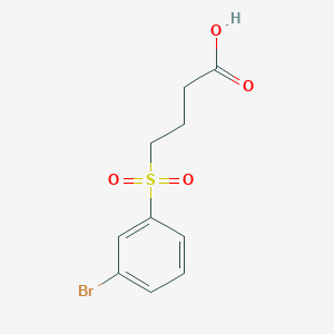 molecular formula C10H11BrO4S B1529319 4-(3-Bromobenzenesulfonyl)butanoic acid CAS No. 1338988-44-5