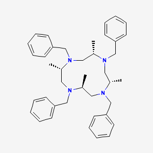 molecular formula C40H52N4 B15293228 Tetrabenzylamino-tetramethyl Cyclen 