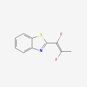 molecular formula C10H7F2NS B15293242 Benzothiazole,2-(1,2-difluoropropenyl)-(8ci) 