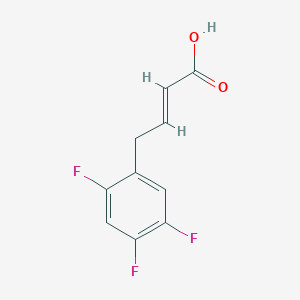 molecular formula C10H7F3O2 B15293263 (E)-4-(2,4,5-trifluorophenyl)but-2-enoic acid 