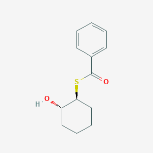 molecular formula C13H16O2S B15293267 {[(1S,2S)-2-hydroxycyclohexyl]sulfanyl}(phenyl)methanone 