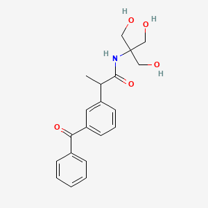 molecular formula C20H23NO5 B15293268 rac-Ketoprofen Tris Base Amide 