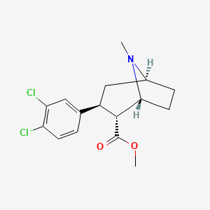 molecular formula C16H19Cl2NO2 B15293314 methyl (1R,2R,3S,5S)-3-(3,4-dichlorophenyl)-8-methyl-8-azabicyclo[3.2.1]octane-2-carboxylate 