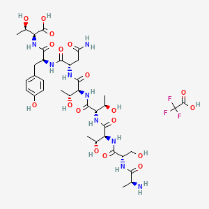 molecular formula C37H56F3N9O18 B15293322 Peptide T TFA 