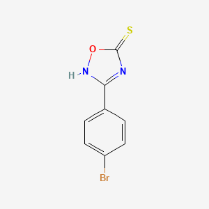 molecular formula C8H5BrN2OS B1529333 3-(4-Bromophenyl)-1,2,4-oxadiazole-5-thiol CAS No. 1341567-52-9