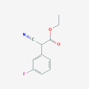molecular formula C11H10FNO2 B1529335 2-氰基-2-(3-氟苯基)乙酸乙酯 CAS No. 683220-23-7