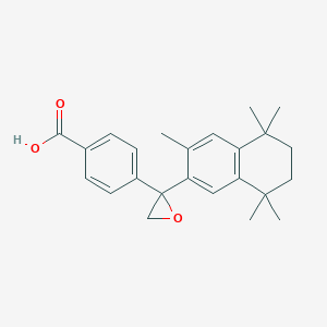 molecular formula C24H28O3 B15293361 4-[2-(5,6,7,8-Tetrahydro-3,5,5,8,8-pentamethyl-2-naphthalenyl)-2-oxiranyl]benzoic acid 