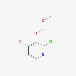 molecular formula C7H7BrClNO2 B15293365 4-Bromo-2-chloro-3-(methoxymethoxy)pyridine 