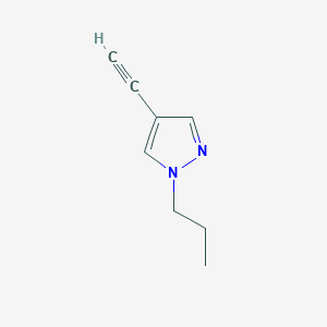 molecular formula C8H10N2 B1529341 4-ethynyl-1-propyl-1H-pyrazole CAS No. 1340156-26-4