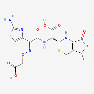 molecular formula C16H17N5O8S2 B15293413 Cefixime EP Impurity A (Technical Grade)(Mixture of Diastereomers) 