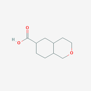 molecular formula C10H16O3 B15293447 octahydro-1H-2-benzopyran-6-carboxylicacid,Mixtureofdiastereomers 