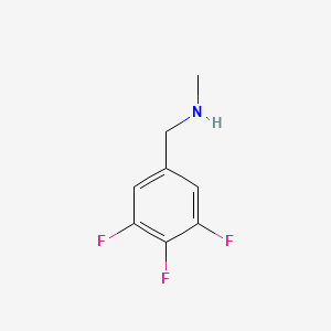 molecular formula C8H8F3N B1529349 Methyl[(3,4,5-trifluorophenyl)methyl]amine CAS No. 1340036-03-4