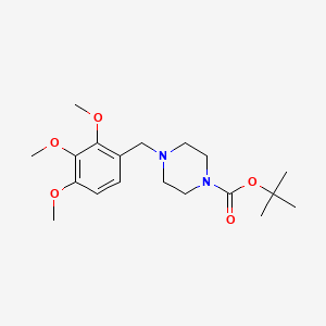 molecular formula C19H30N2O5 B15293524 N-Boc-Trimetazidine 