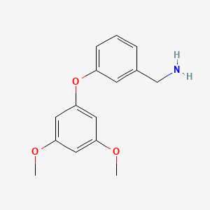 [3-(3,5-Dimethoxyphenoxy)phenyl]methanamine