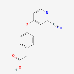 2-{4-[(2-Cyanopyridin-4-yl)oxy]phenyl}acetic acid