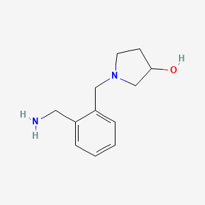 1-{[2-(Aminomethyl)phenyl]methyl}pyrrolidin-3-ol