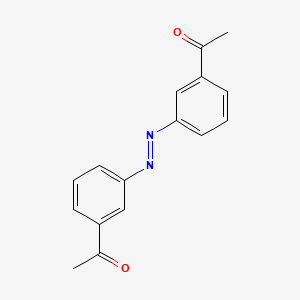 molecular formula C16H14N2O2 B15293682 3,3'-Diacetyl-cis-azobenzene 