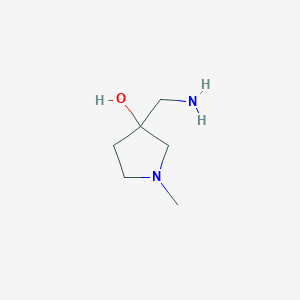 3-(Aminomethyl)-1-methylpyrrolidin-3-ol