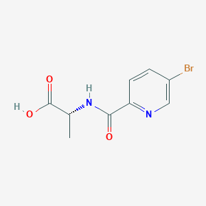 (2R)-2-[(5-bromopyridin-2-yl)formamido]propanoic acid