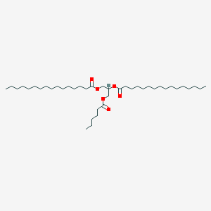 molecular formula C41H78O6 B15293780 3-(Hexanoyloxy)propane-1,2-diyl dipalmitate 