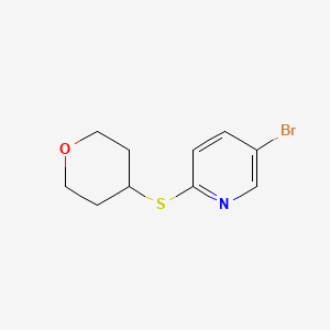 5-Bromo-2-(oxan-4-ylsulfanyl)pyridine