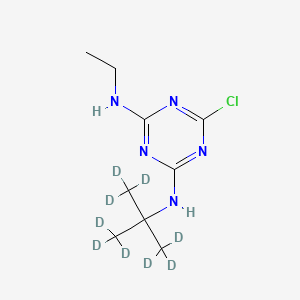 molecular formula C9H16ClN5 B15293795 Terbuthylazine-d9 