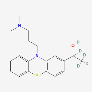 molecular formula C19H24N2OS B15293808 2-(1-Hydroxyethyl) Promazine-d4 