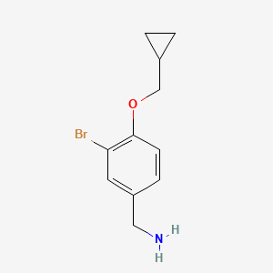 3-Bromo-4-cyclopropylmethoxy-benzylamine