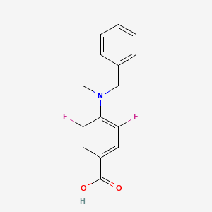 molecular formula C15H13F2NO2 B1529384 4-(Benzyl(methyl)amino)-3,5-difluorobenzoic acid CAS No. 1404196-20-8