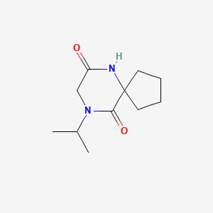 molecular formula C11H18N2O2 B15293850 9-Isopropyl-6,9-diazaspiro[4.5]decane-7,10-dione 