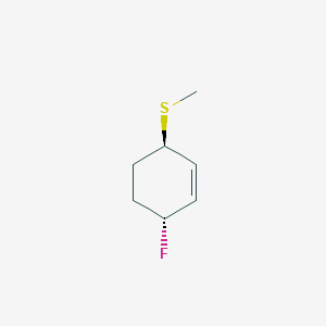 molecular formula C7H11FS B15293858 (3R,6R)-3-fluoro-6-methylsulfanylcyclohexene 