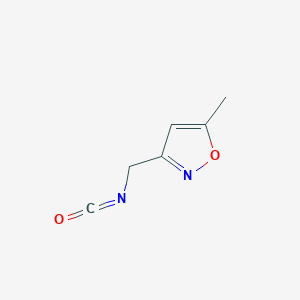 molecular formula C6H6N2O2 B1529387 3-(Isocyanatomethyl)-5-methyl-1,2-oxazole CAS No. 1323314-31-3