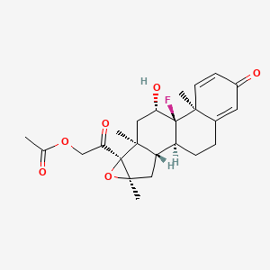 molecular formula C24H29FO6 B15293920 Fluprednidene Acetate Dermoxy 