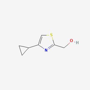 molecular formula C7H9NOS B1529395 (4-Cyclopropylthiazol-2-yl)methanol CAS No. 1344321-86-3