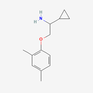 molecular formula C13H19NO B1529396 [1-Cyclopropyl-2-(2,4-dimethylphenoxy)ethyl]amine CAS No. 1340391-41-4